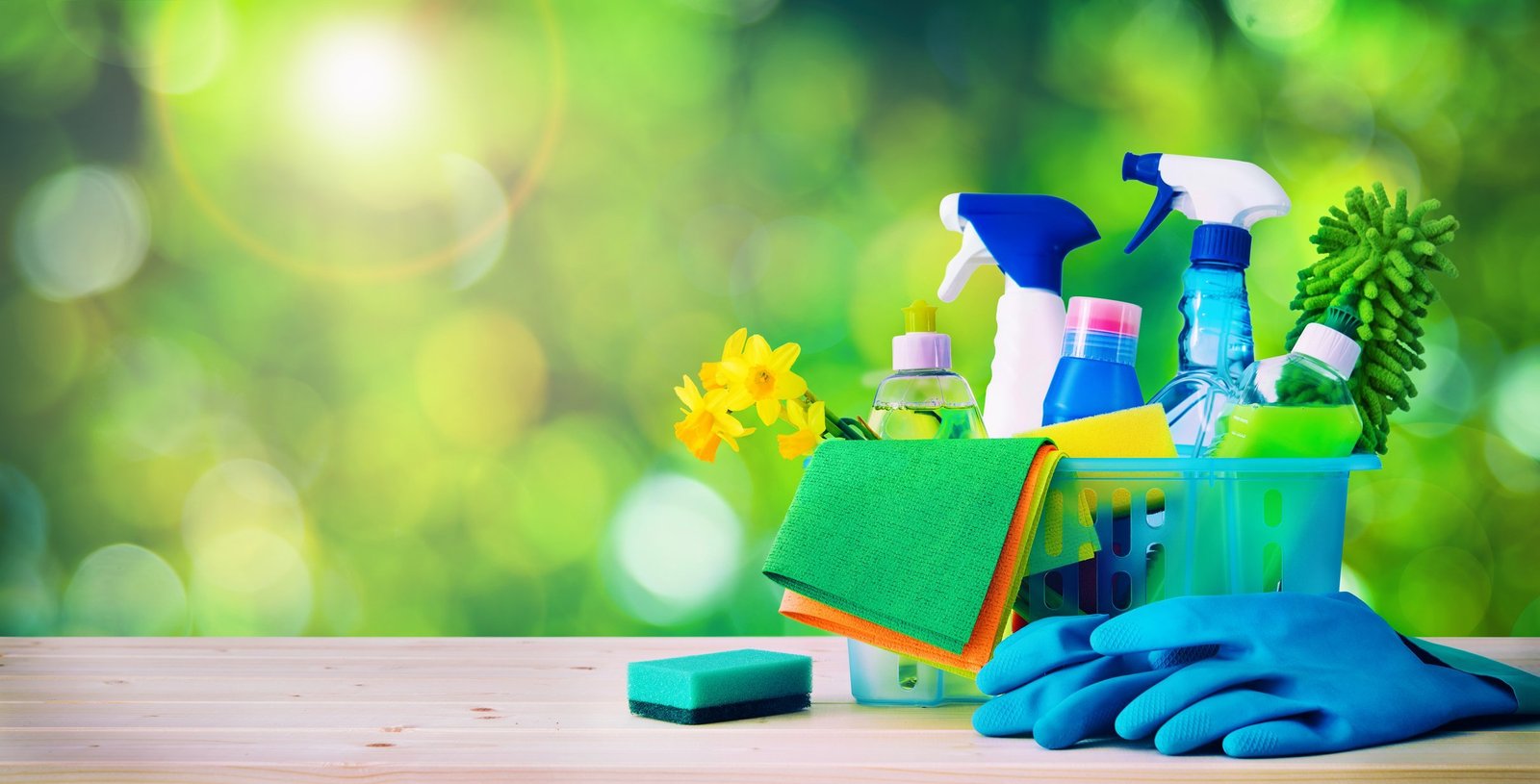 Denton Maids house cleaning supplies
